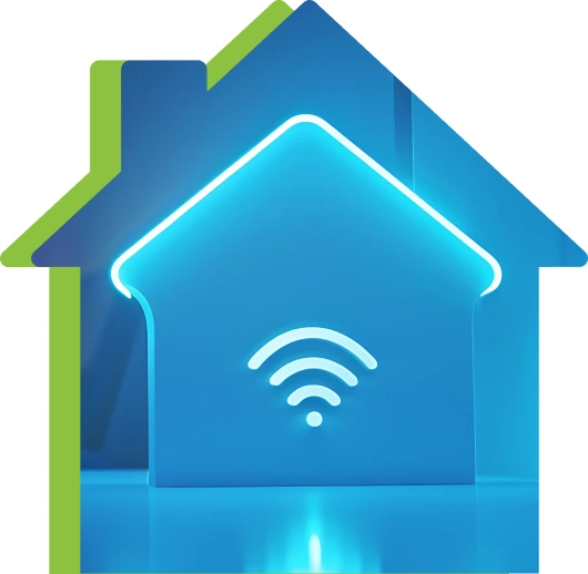 A home blanketed in strong Wi-Fi signal