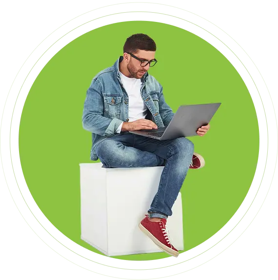 A landlord managing properties online
